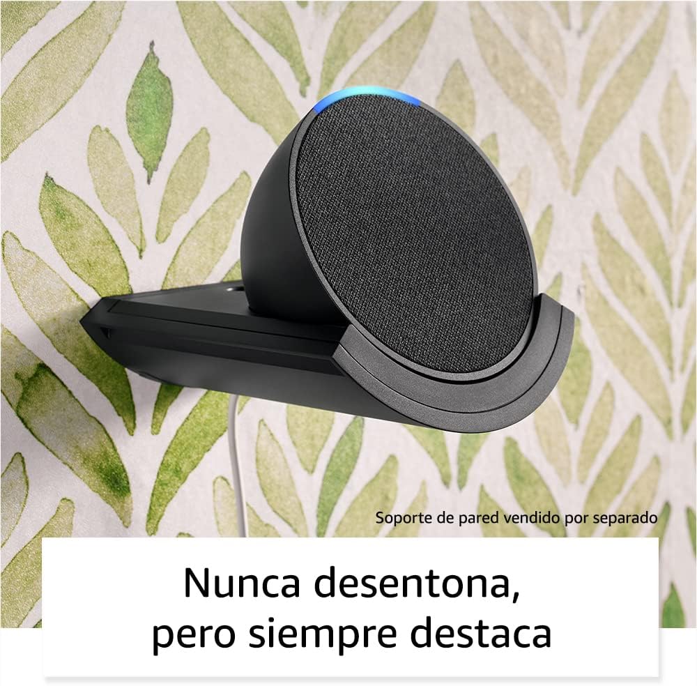 Echo Pop | Altavoz inteligente wifi y Bluetooth con Alexa, de sonido potente y compacto | Antracita