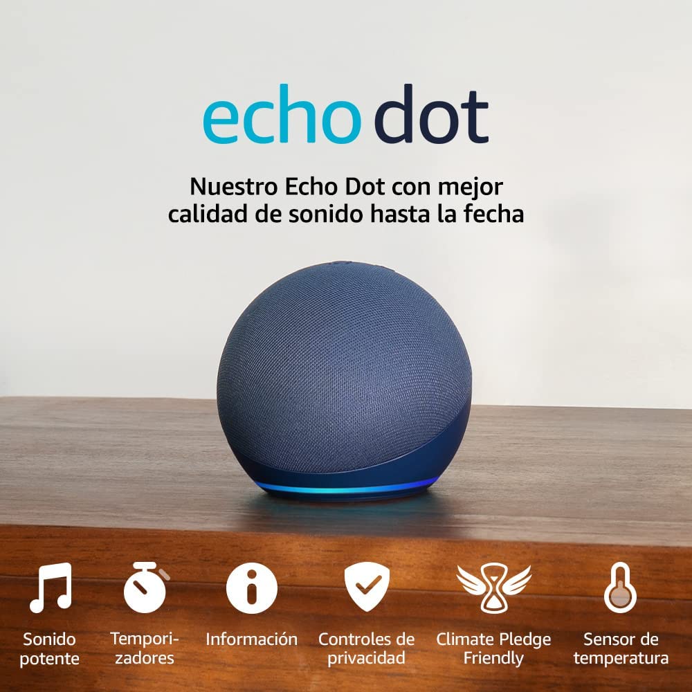 Echo Dot (5a generació, model de 2022) | Altaveu intel·ligent wifi i Bluetooth amb Alexa, amb so més potent i de més amplitud