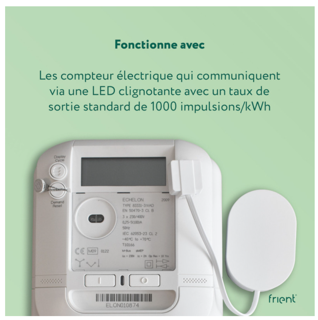 FRIENT - Contador de electricidad Zigbee por pulso LED