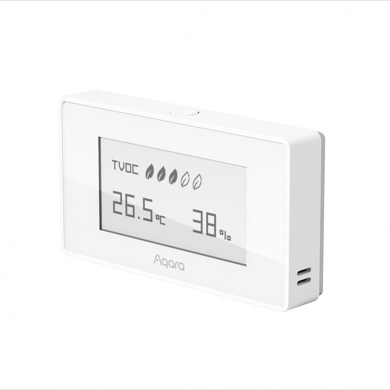 AQARA - Monitor de Calidad del Aire Zigbee 3.0 (Temperatura, Humedad, TVOC) - AAQS-S01