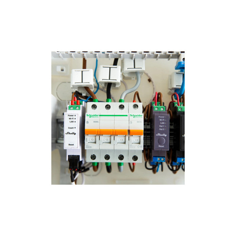 Comptador d'energia trifàsic Shelly Pro 3EM-400A Wi-Fi carril DIN - SHELLY