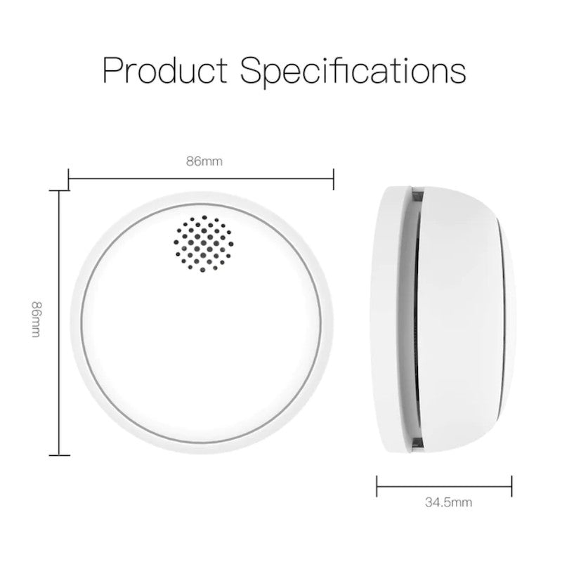 Detector de humo Zigbee Tuya EN14604 - MOES
