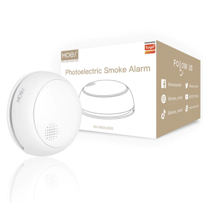 Detector de humo Zigbee Tuya EN14604 - MOES