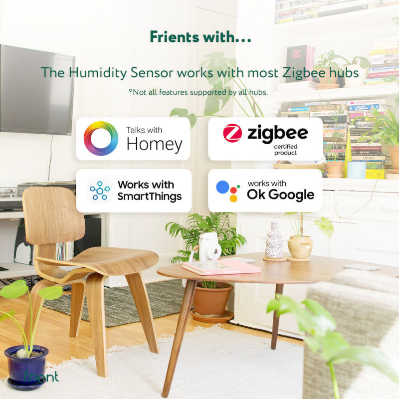 FRIENT - Sensor inteligente de temperatura y humedad Zigbee 3.0