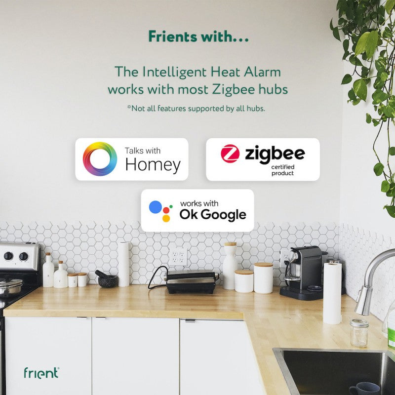 FRIENT - Detector de calor inteligente Zigbee 3.0
