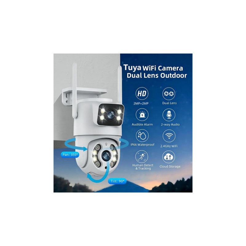 IMMAX - La teva Doble ONVIF WIFI càmera connectada a l'aire lliure