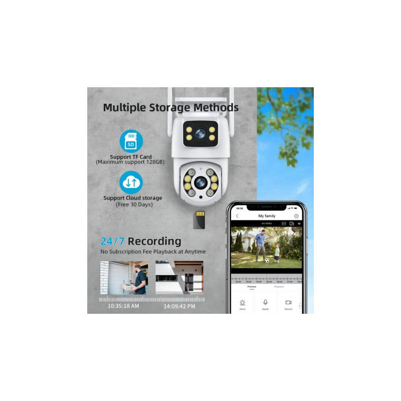 IMMAX - La teva Doble ONVIF WIFI càmera connectada a l'aire lliure