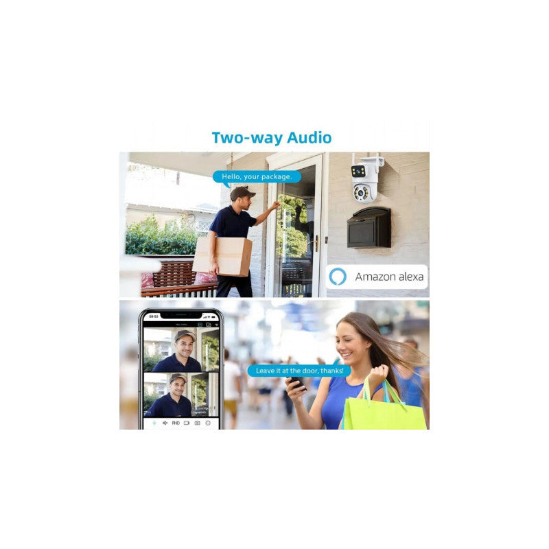 IMMAX - La teva Doble ONVIF WIFI càmera connectada a l'aire lliure