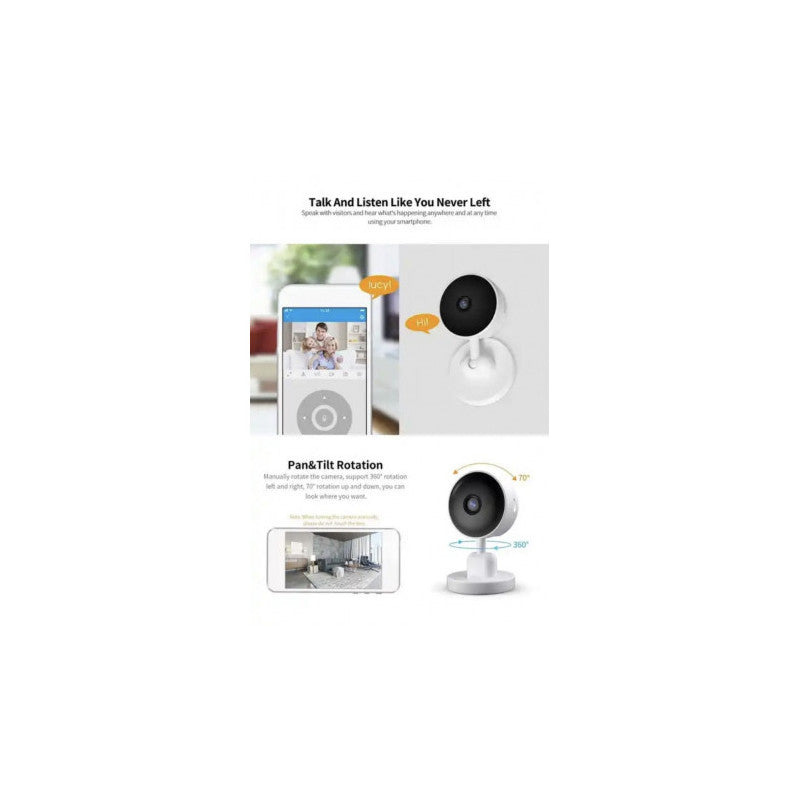IMMAX - Cambra interior connectada Tuya ONVIF WIFI (3MP)