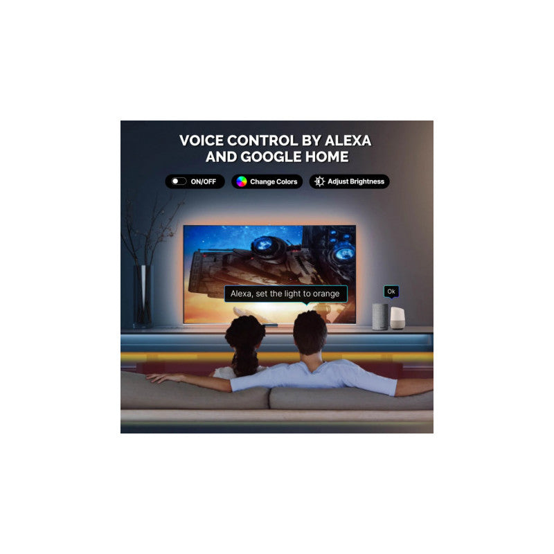 MOES - Tira de llum de neó LED intel·ligent WIFI (RGB)