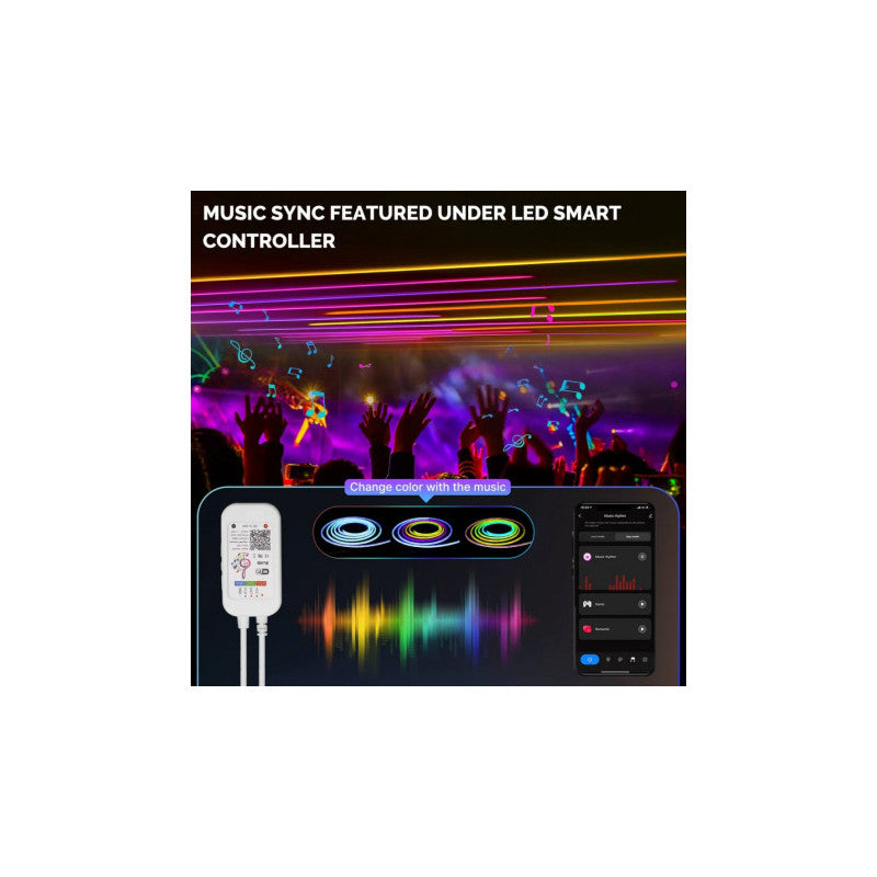MOES - Tira de llum de neó LED intel·ligent WIFI (RGB)