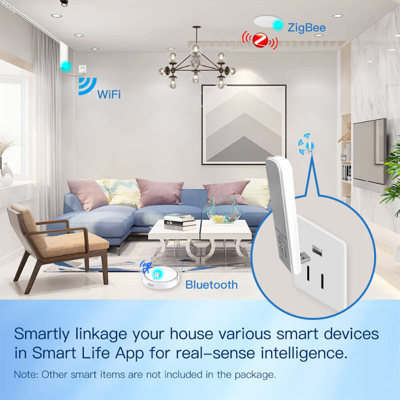MOES - Caja domótica USB WIFI + Zigbee + Bluetooth TUYA