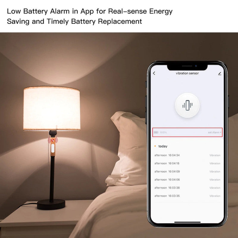 MOES - Sensor de vibración Zigbee TUYA