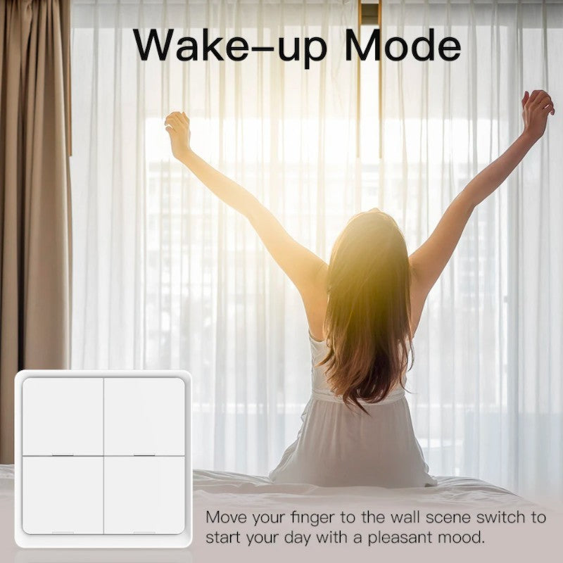 MOES - Interruptor Inteligente Inalámbrico Zigbee - 2 Botones