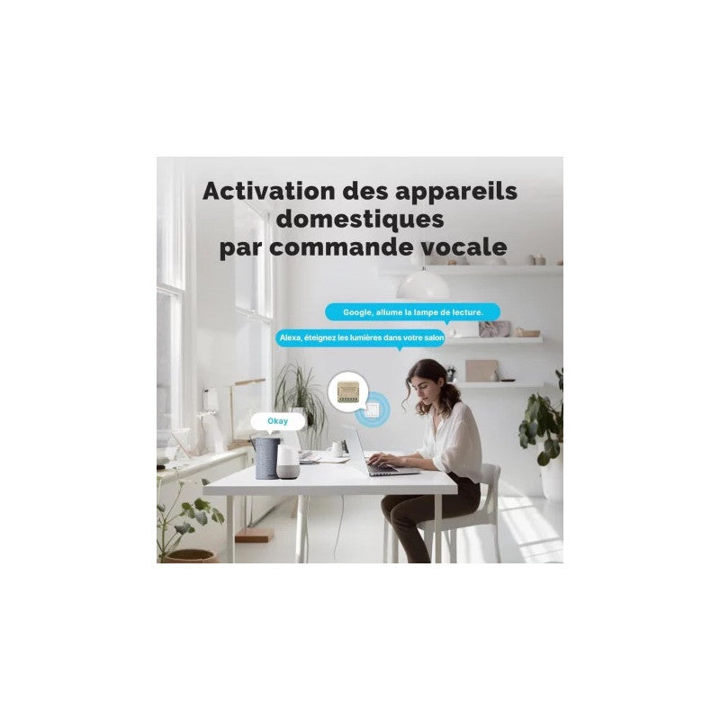 MOES - Mòdul Tuya WIFI ON/OFF 1 canal + Mesurament de consum