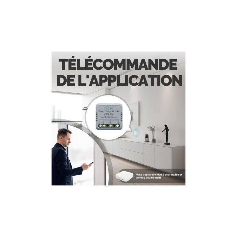 MOES - Módulo ON/OFF Zigbee Tuya de 1 canal
