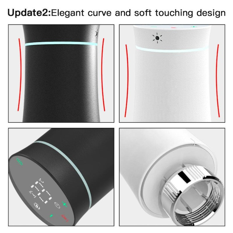 MOES - Cabezal termostático inteligente Zigbee 3.0 - Blanco
