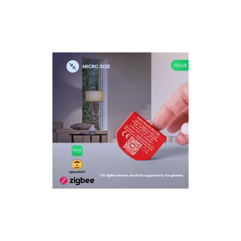 EE. UU. - Módulo Zigbee ON/OFF + Medición de consumo (10 A CC, 16 A CA)