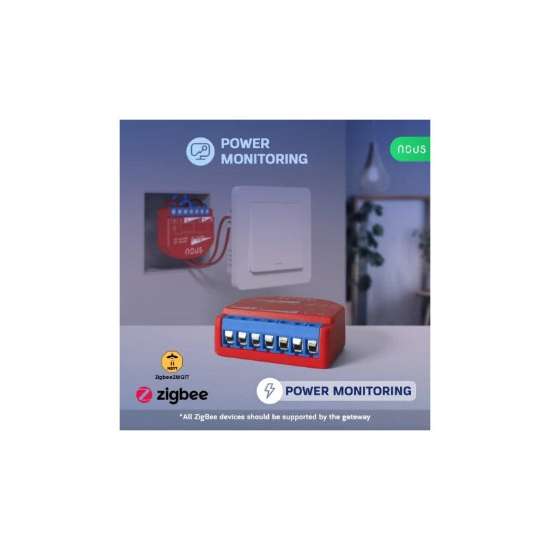 EE. UU. - Módulo Zigbee ON/OFF + Medición de consumo (10 A CC, 16 A CA)