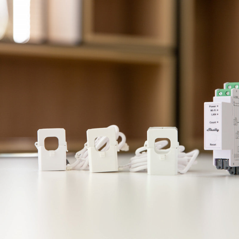 SHELLY - Contador de energía Shelly Pro 3EM Wi-Fi trifásico carril DIN