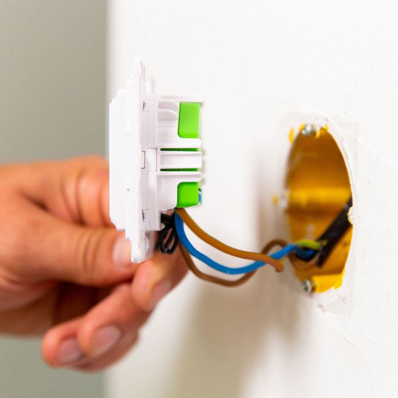 SHELLY - Interruptor de paret simple per a Shelly Wall Switch 1 micromòdul (blanc)