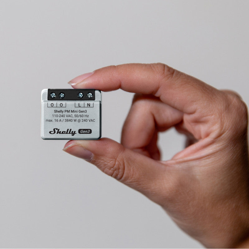 SHELLY - Micromòdul comptador d'energia monofàsic Shelly PM Mini Gen3 16A