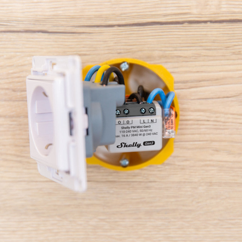 SHELLY - Micromòdul comptador d'energia monofàsic Shelly PM Mini Gen3 16A
