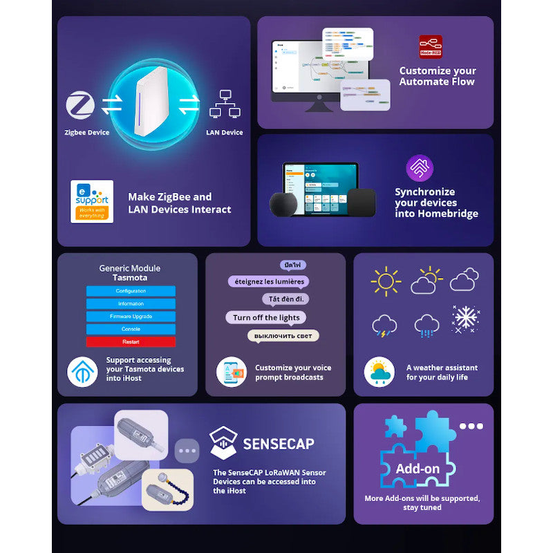 Caixa domòtica iHost Local Zigbee 3.0 WIFI 4GB - SONOFF