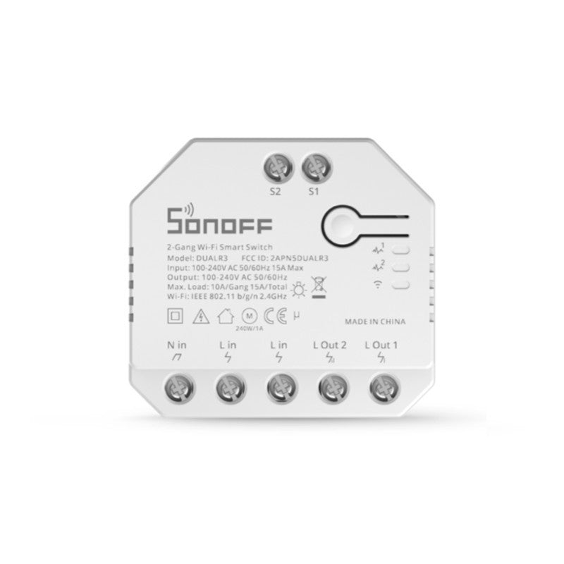 SONOFF - Interruptor inteligente WIFI 2 canales + medición de consumo