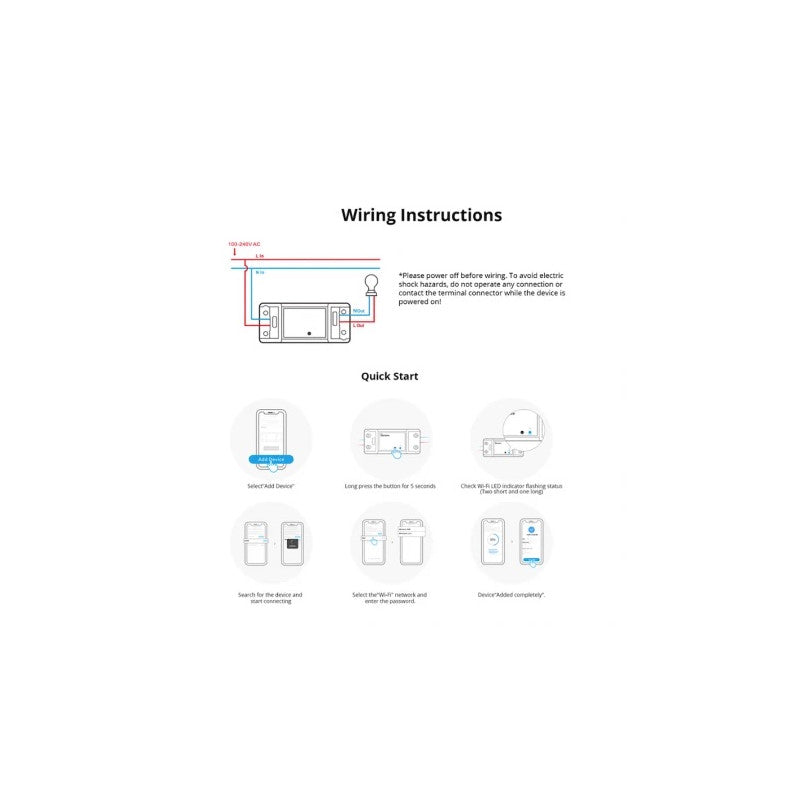 SONOFF – Interruptor Inteligente WIFI BASICR4