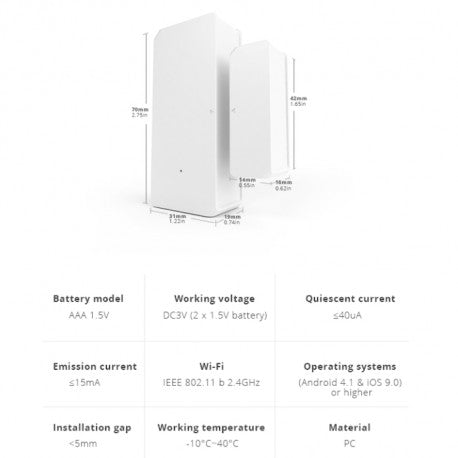 SONOFF - Detector de apertura de puertas o ventanas WIFI