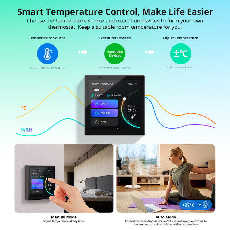 SONOFF - Interruptor de pared NSPanel PRO Zigbee 3.0 blanco