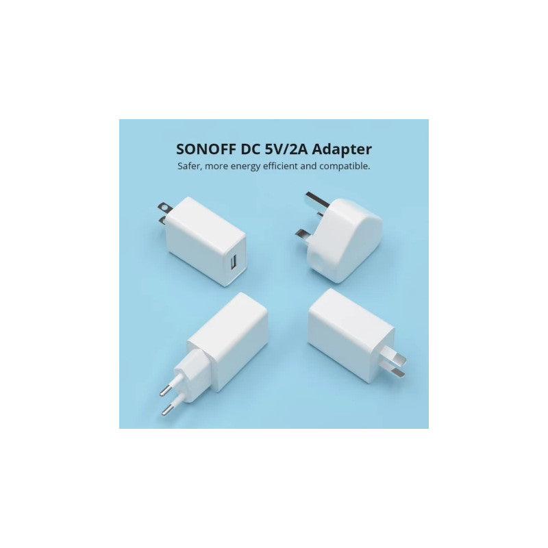 SONOFF - Enchufe adaptador de corriente CA a CC 5V/2A (tipo E/F)