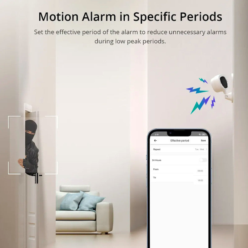 SONOFF - Cambra de seguretat intel·ligent CAM Slim Wi-Fi