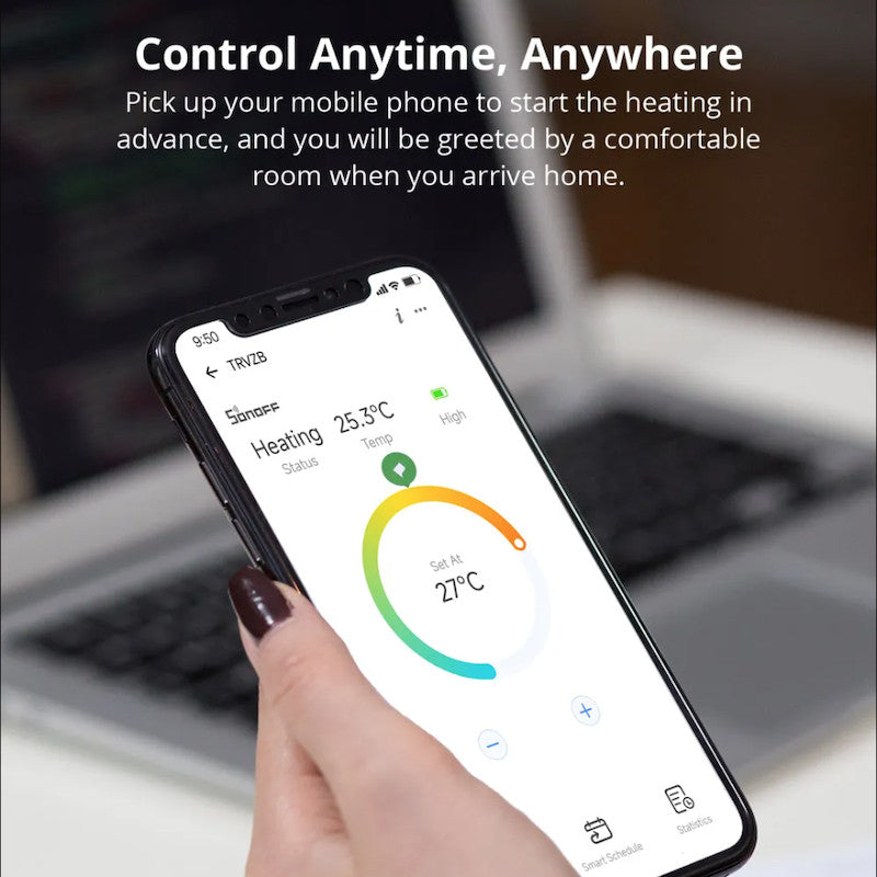 SONOFF - Capçal termostàtic connectat Zigbee 3.0