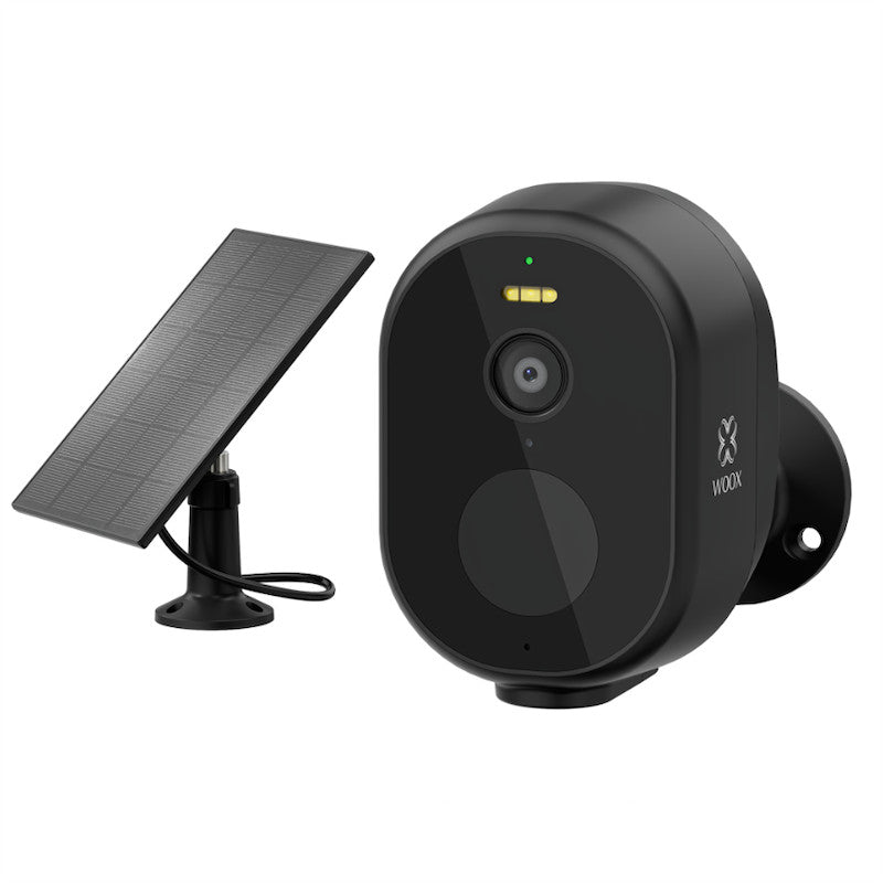 WOOX - Cambra exterior TEVA WIFI amb panell solar (compatible amb Alexa i Google Home)