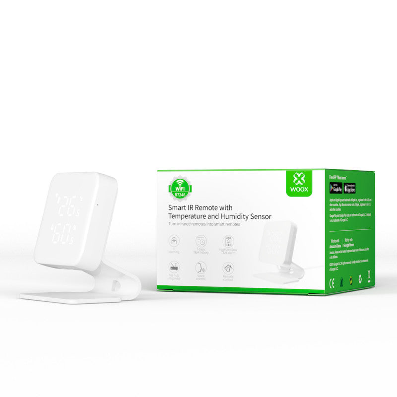 WOOX - Control remot per infrarojos intel·ligent + Sensor de temperatura WIFI Tuya
