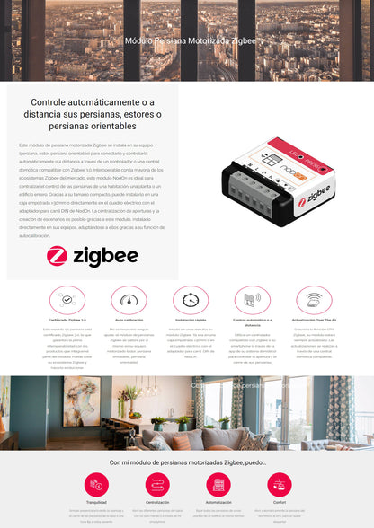 Módulo Persiana Motorizada Zigbee