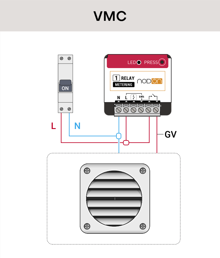 Módulo Zigbee ON/OFF 16A Contacto seco + Medición de consumo