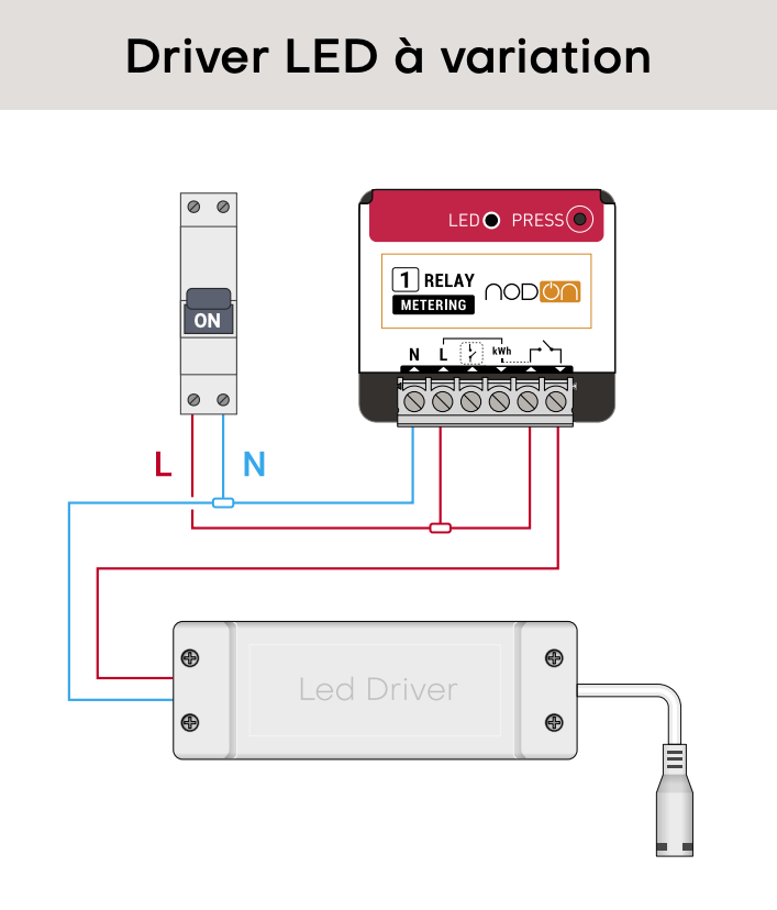 Módulo Zigbee ON/OFF 16A Contacto seco + Medición de consumo