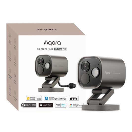 AQARA - Aqara Camera Hub G5 Pro (PoE) para cámaras de exterior y controlador de automatización del hogar Zigbee - Gris