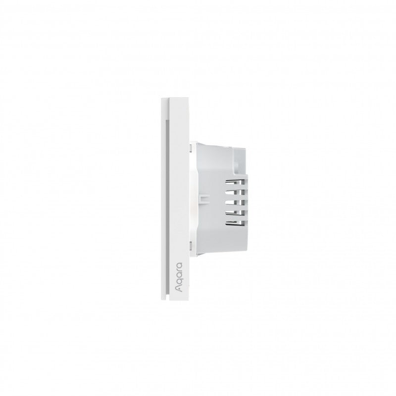 AQARA - Interruptor de pared inteligente doble H1 ZigBee 3.0 (con neutro) - WS-EUK04