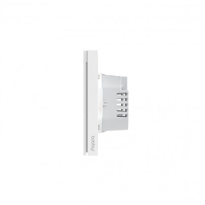 AQARA - Interruptor de pared inteligente doble H1 ZigBee 3.0 (con neutro) - WS-EUK04