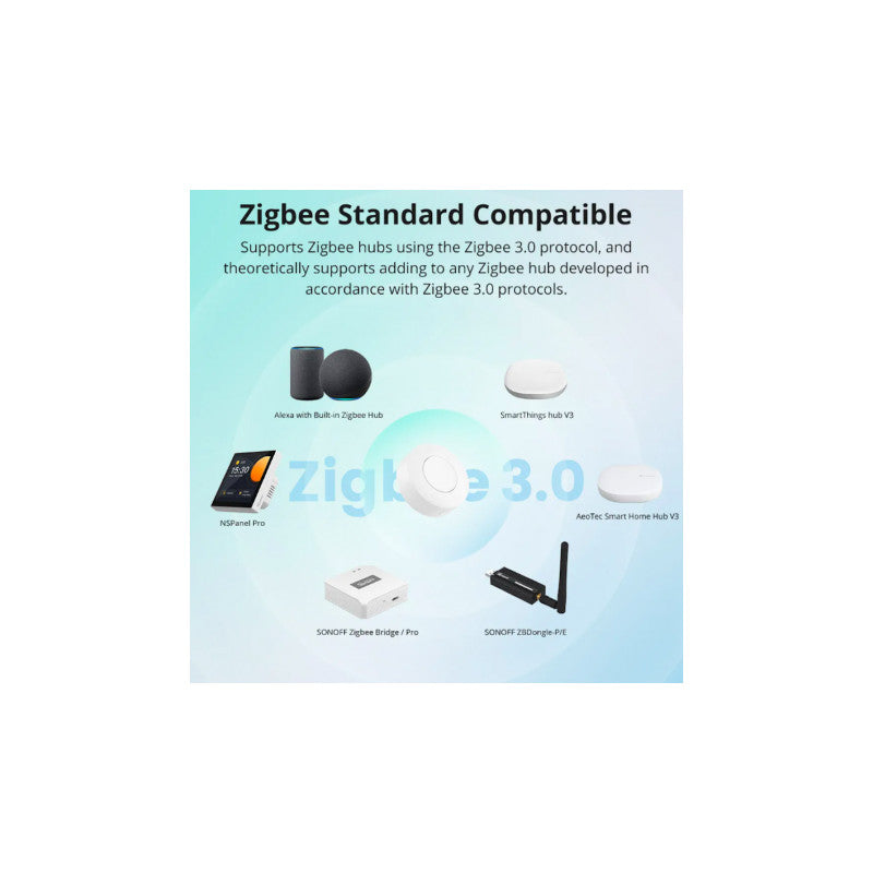 Polsador connectat sense fils Zigbee 3.0 - SNZB-01P - SONOFF 