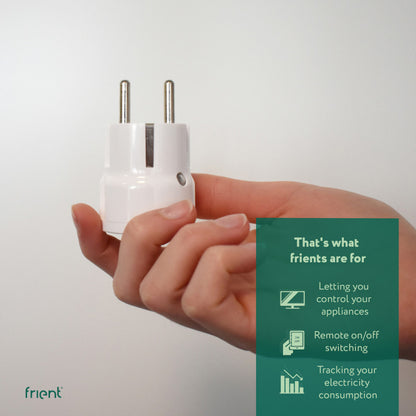 FRIENT - Mini enchufe inteligente con medición de consumo Zigbee HA - Versión FR