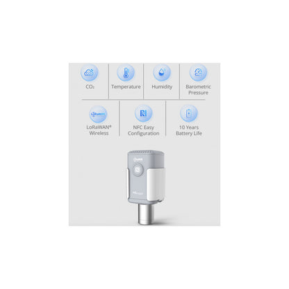 MILESIGHT - Sensor de CO2 para exteriores IP65 - LoRaWAN 4 en 1
