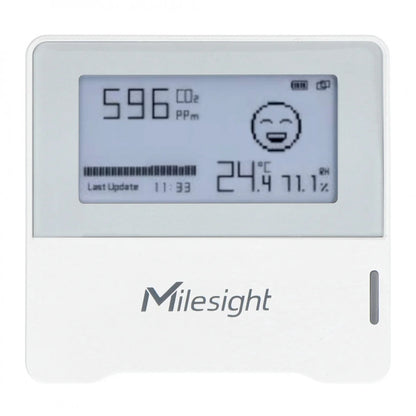 MILESIGHT - Sensor de calidad del aire LoRaWAN TEMP-HUM-CO2 con pantalla AM103