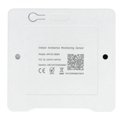MILESIGHT - Sensor de calidad del aire LoRaWAN TEMP-HUM-CO2 con pantalla AM103