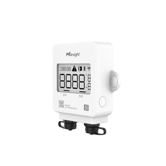 MILESIGHT - Sensor de temperatura LoRaWan de 2 sondas con pantalla LCD TS302