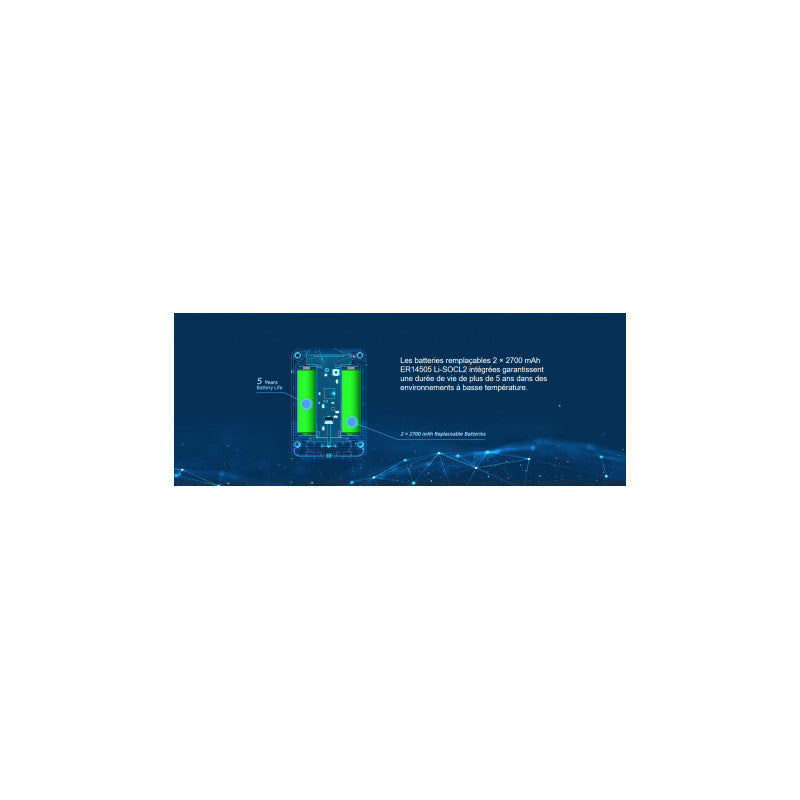 MILESIGHT - Sensor de temperatura y humedad LoRaWan + escudo antirradiación